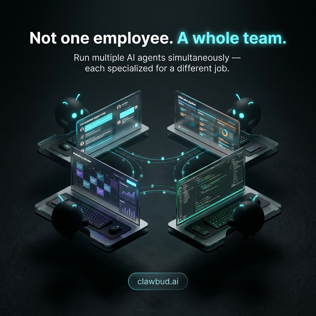 Multi-Agent Teams for Business with OpenClaw: How ClawBud Scales Execution