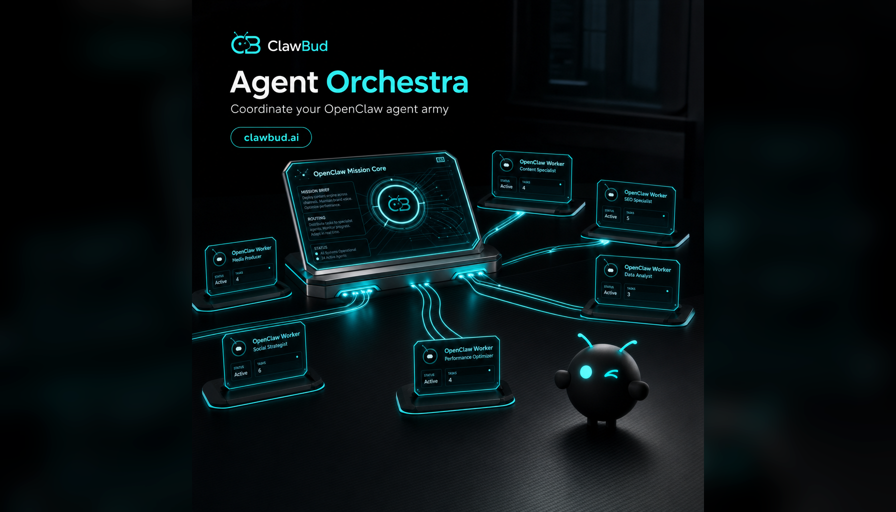 Agent Orchestra: How ClawBud Turns OpenClaw Into an Agent Army