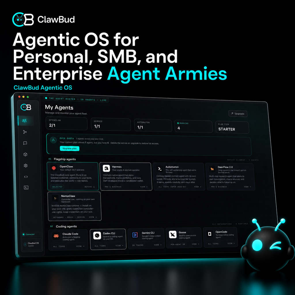 Agentic OS for Personal, SMB, and Enterprise Agent Armies