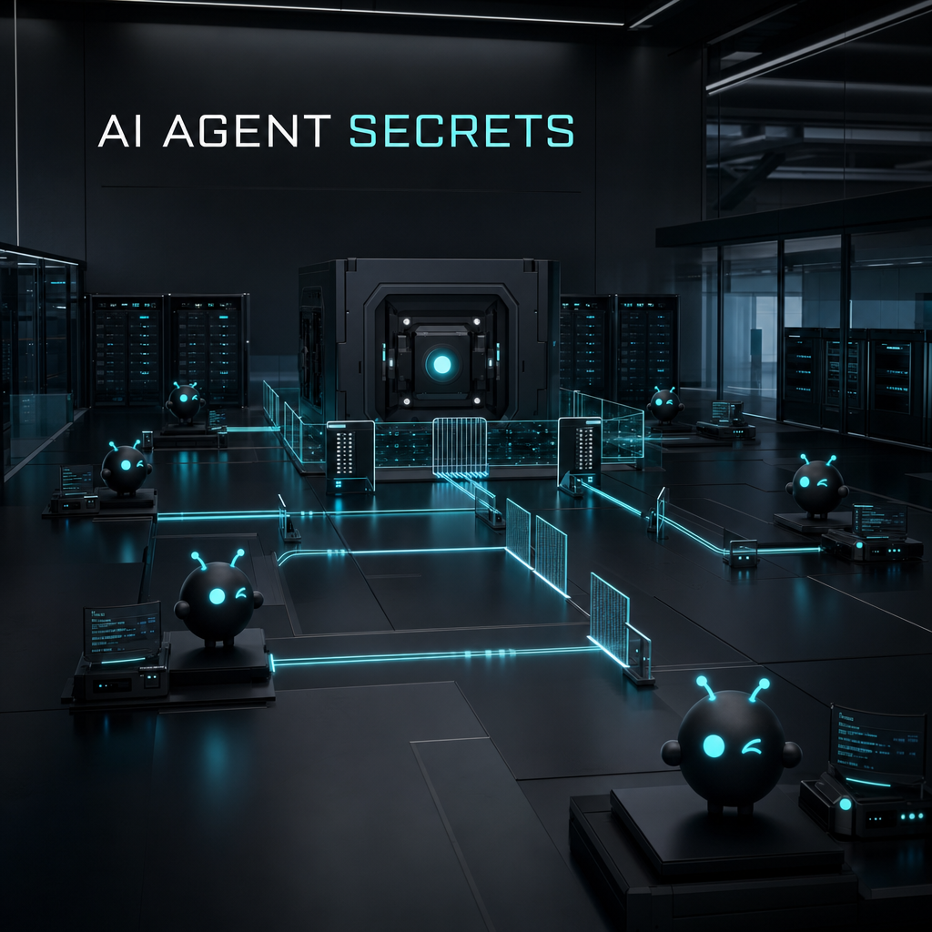 How should businesses handle API keys and secrets for AI agents?