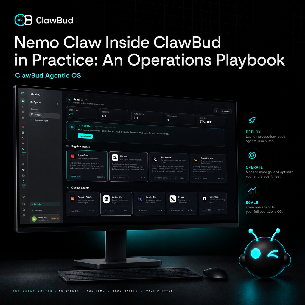Running Nemo Claw on ClawBud: Private Runtime, Security, and Team Operations