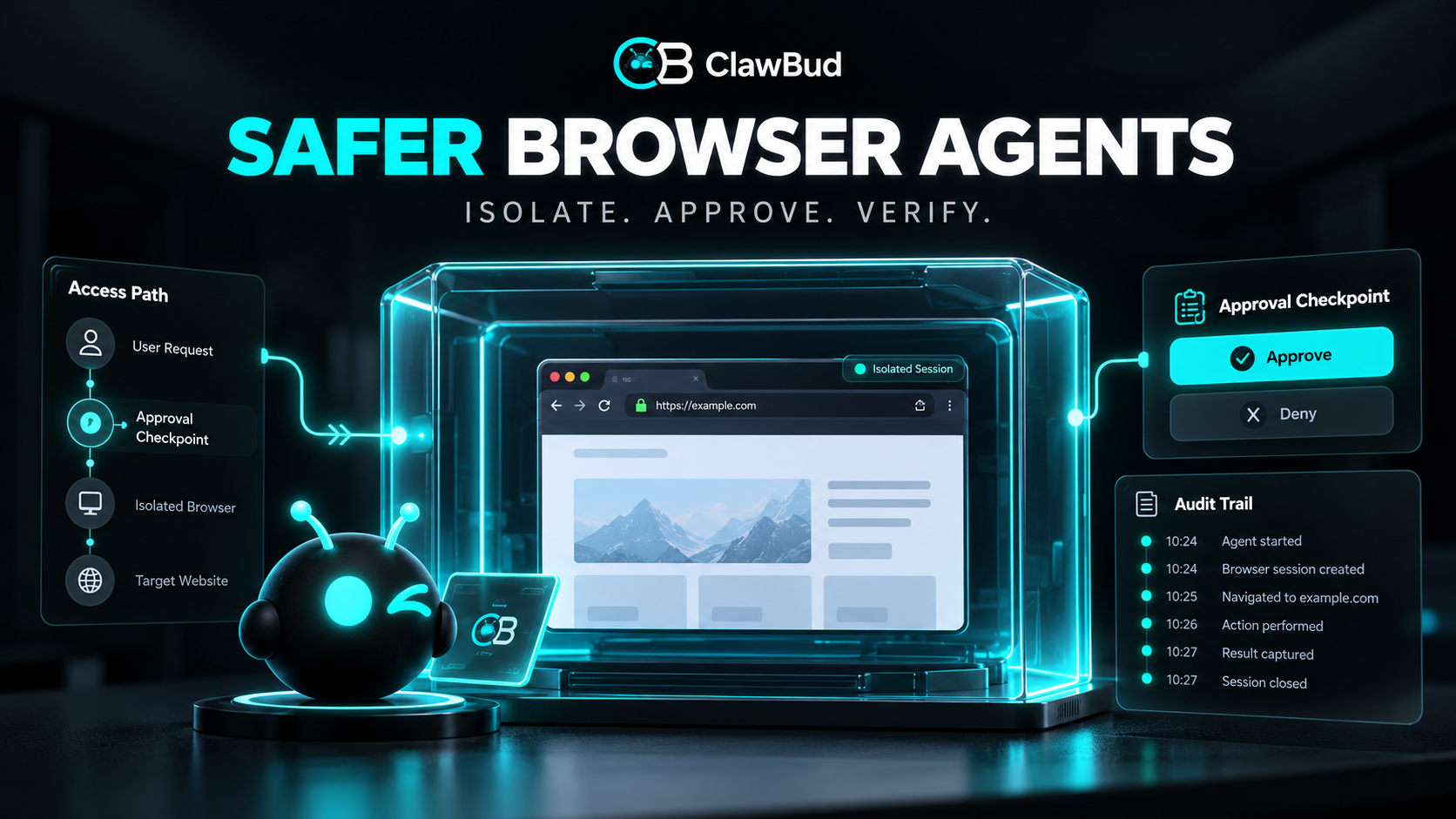 What is the safest setup for autonomous browser agents?