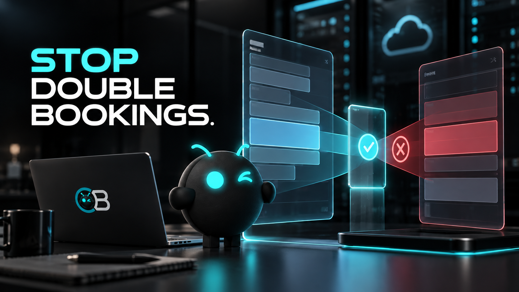 How do you prevent an AI scheduling agent from double-booking meetings?