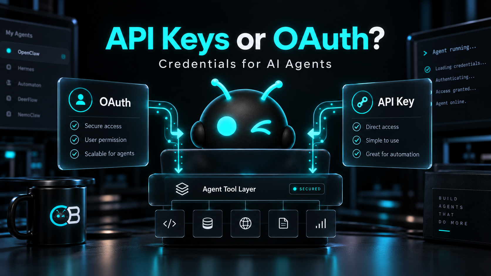 Should AI Agents Use API Keys or OAuth?