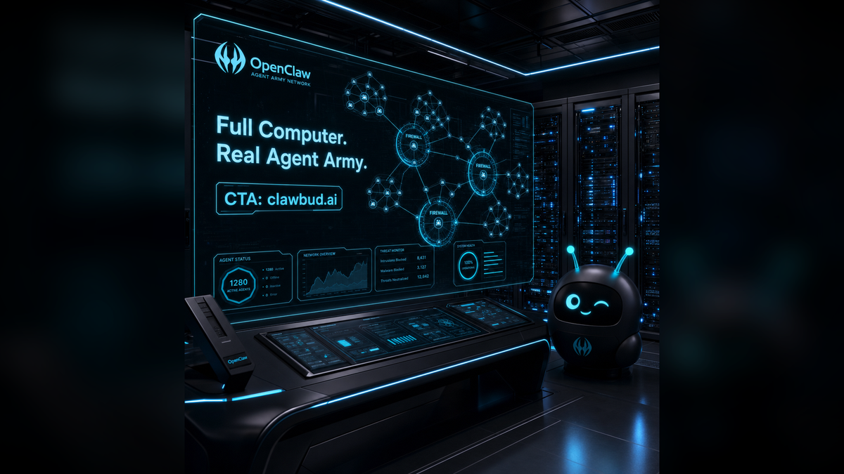 After One Click: What ClawBud Deploys for Your OpenClaw Agent Army
