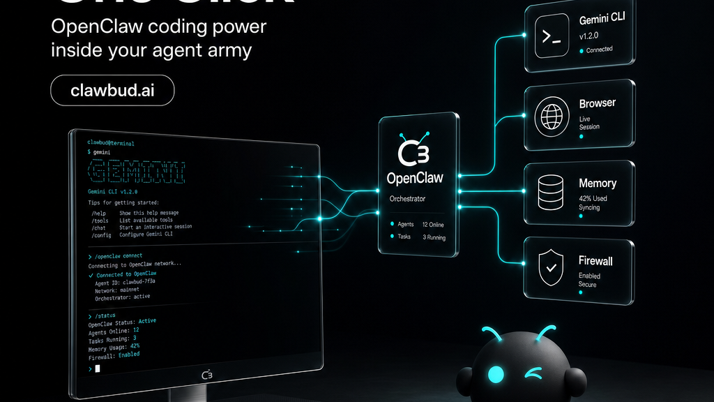 Gemini CLI One Click Install: How ClawBud Adds Google Coding Power to Your OpenClaw Agent Army
