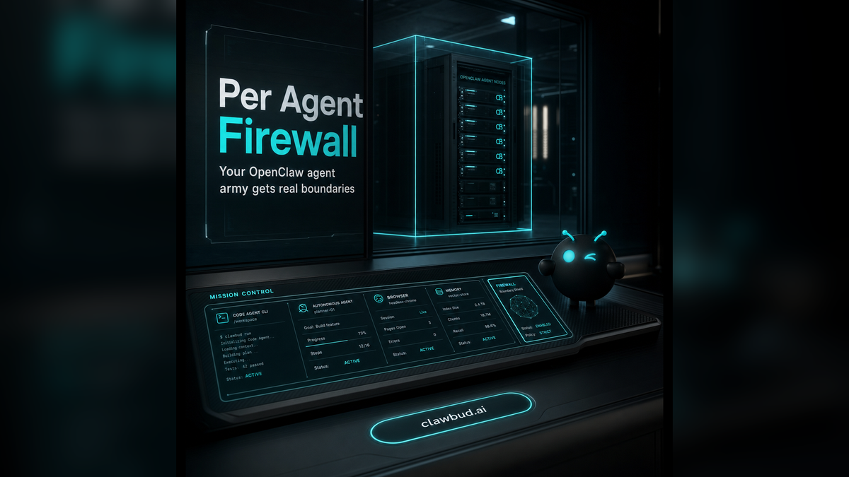 The Per-Agent Firewall: Why OpenClaw Agents Need Real Boundaries