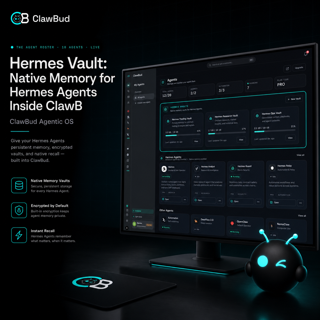 Hermes Vault: Native Memory for Hermes Agents Inside ClawBud