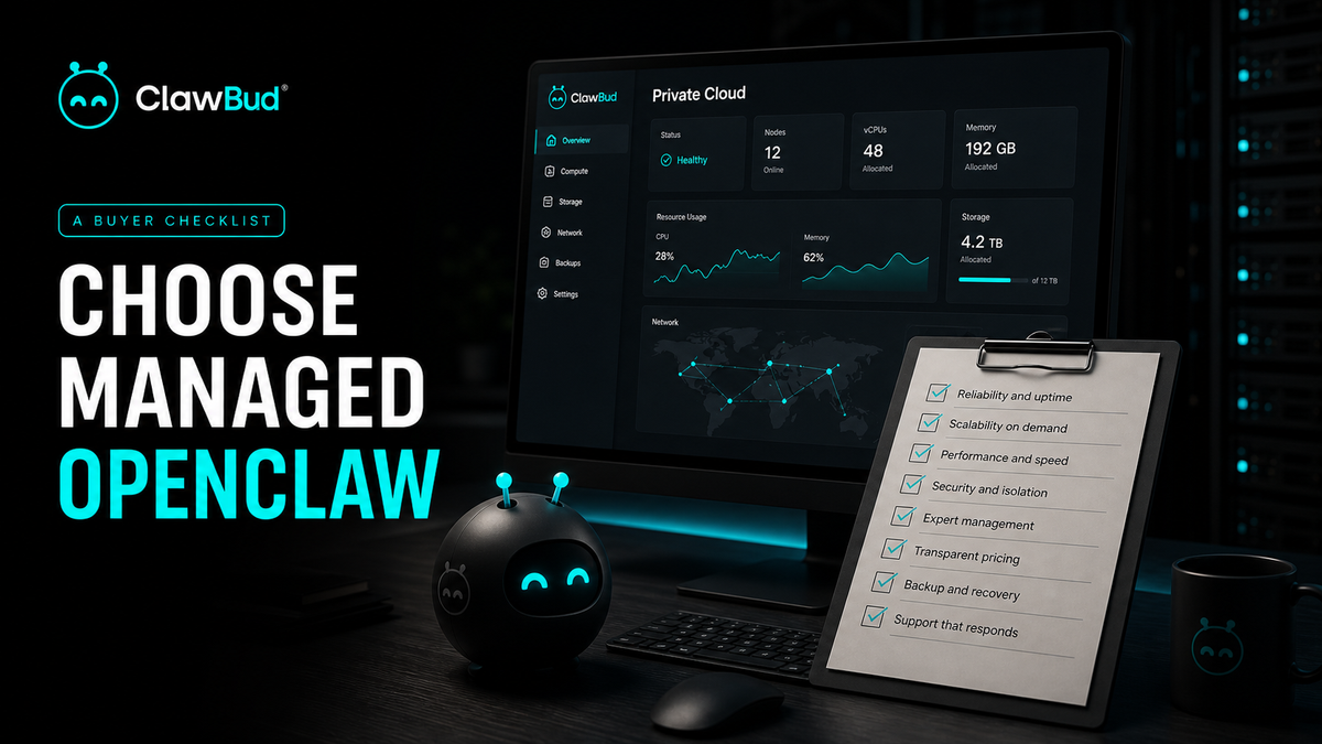 What should I ask before choosing managed OpenClaw hosting?