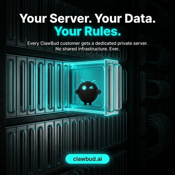 OpenClaw Private Server Security: Why ClawBud Uses Dedicated Infrastructure