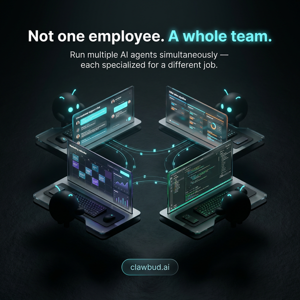 Multi-Agent Teams for Business with OpenClaw: How ClawBud Scales Execution