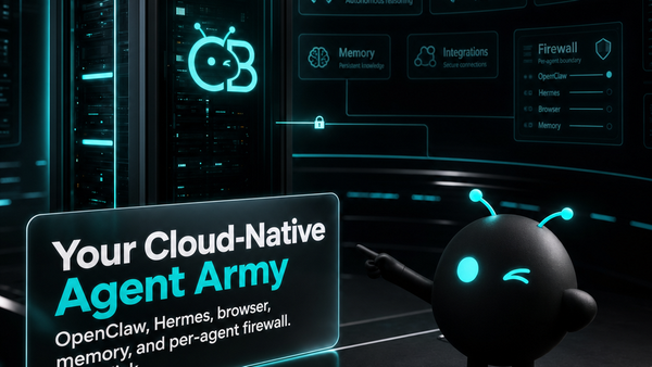 The Cloud-Native Agent Army Stack: OpenClaw, Hermes, Browser, Memory, and Firewall