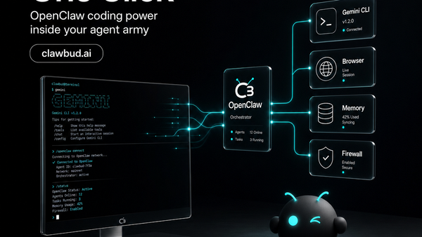 Gemini CLI One Click Install: How ClawBud Adds Google Coding Power to Your OpenClaw Agent Army