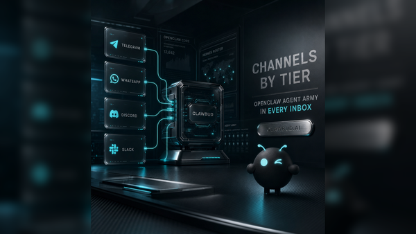 Telegram, WhatsApp, Discord, and Slack by Tier: How ClawBud Routes Your OpenClaw Agent Army Into Real Work
