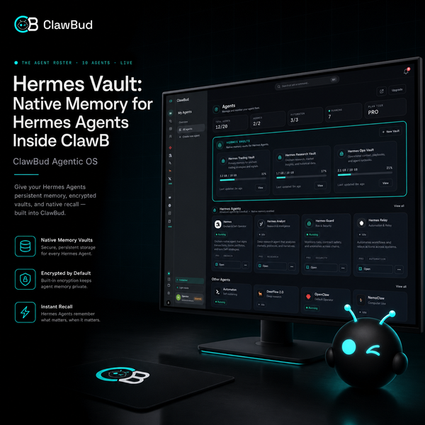 Hermes Vault: Native Memory for Hermes Agents Inside ClawBud