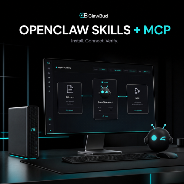 How do you install skills and MCP tools for OpenClaw?